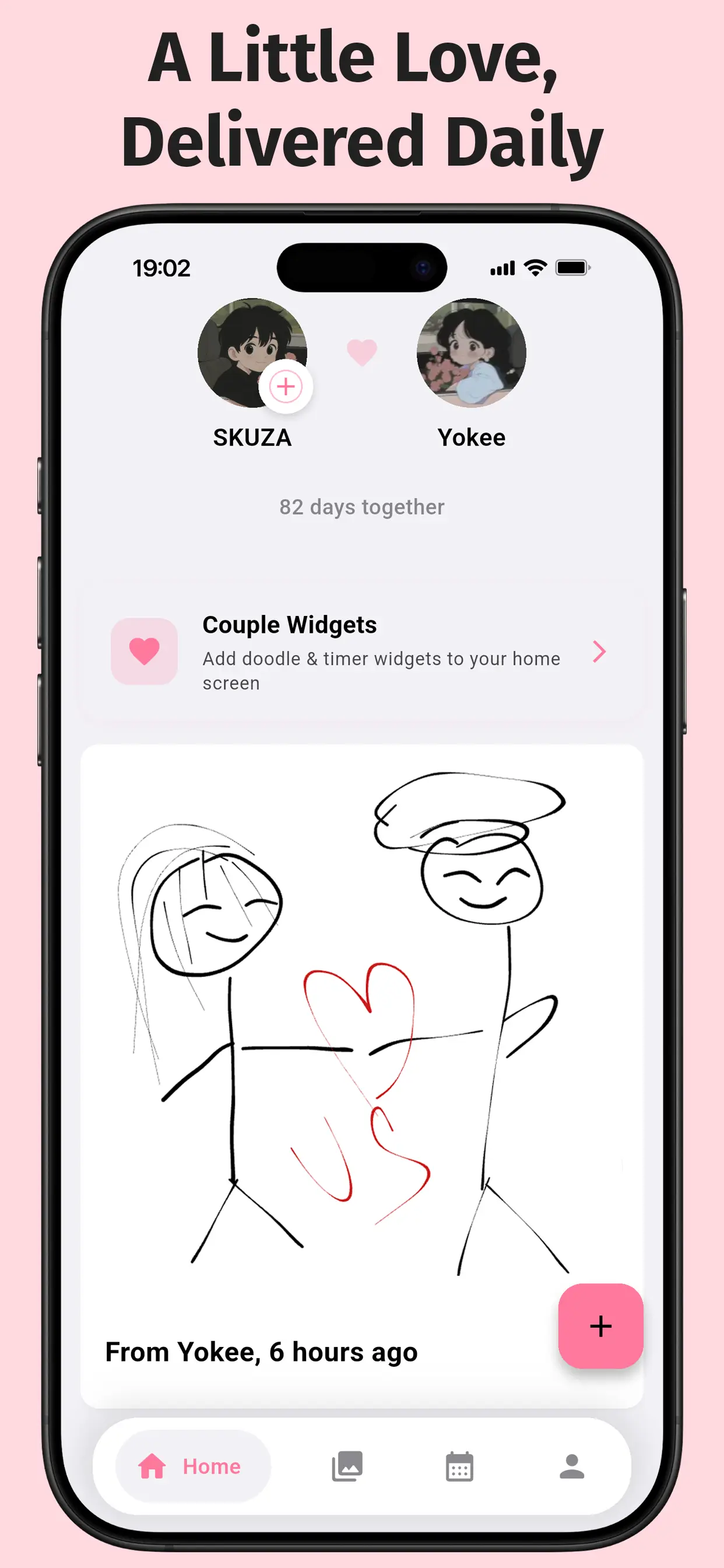 Private doodle room showcasing a handwritten note